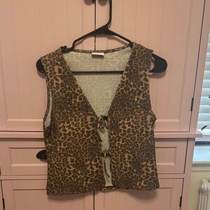 ASOS Brown Leopard Print Tank Top